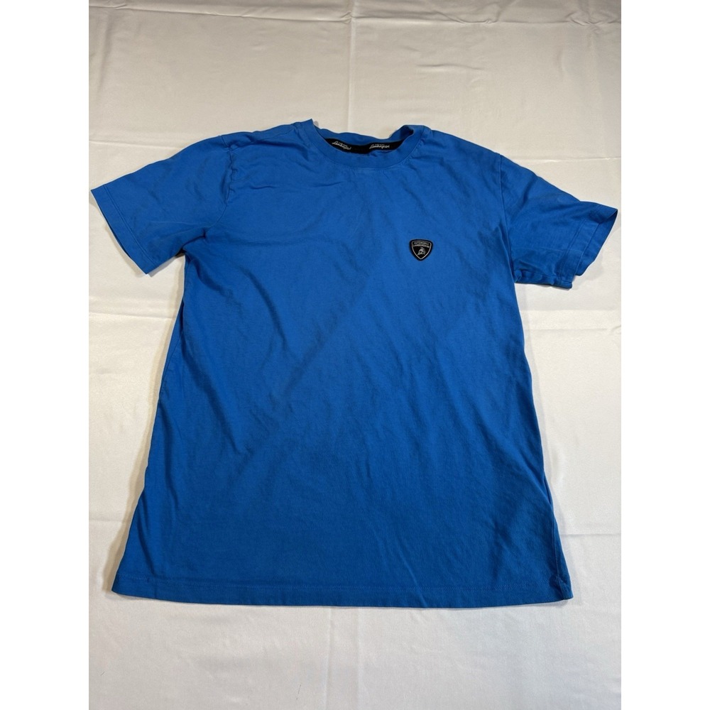 Lamborghini Vibrant Orange short sleeve tee 100% cotton Men's Size Small
